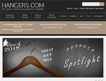 Tablet Screenshot of hangers.com